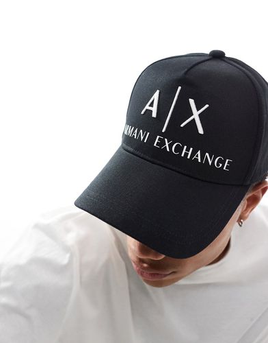Cappello con visiera e bianco con logo grande - Armani Exchange - Modalova