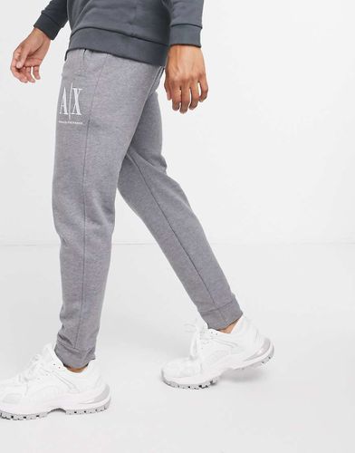 Icon Ax - Joggers grigi con logo grande - Armani Exchange - Modalova