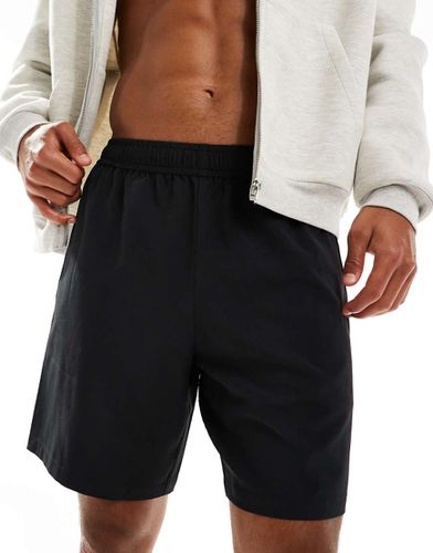 Icon - Pantaloncini da allenamento quick dry da 7" neri con tasche con zip - ASOS - Modalova