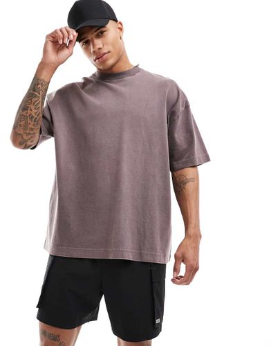 Icon - T-shirt oversize squadrata pesante slavato quick dry - ASOS - Modalova