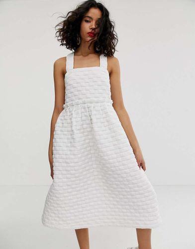 Vestito a balze voluminose - ASOS WHITE - Modalova