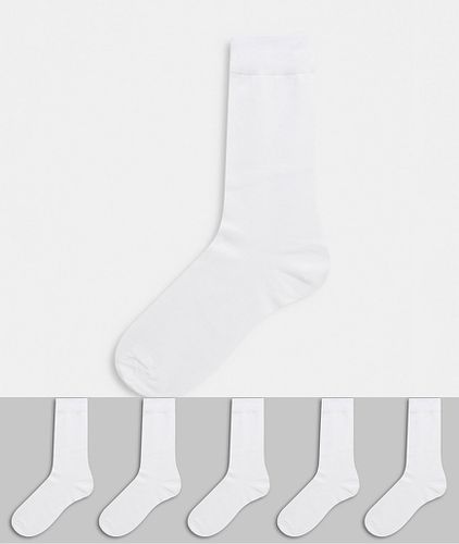 Confezione da 5 calzini bianchi - Risparmia - ASOS DESIGN - Modalova
