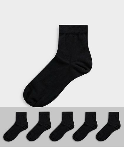 Confezione da 5 paia di calzini neri - ASOS DESIGN - Modalova
