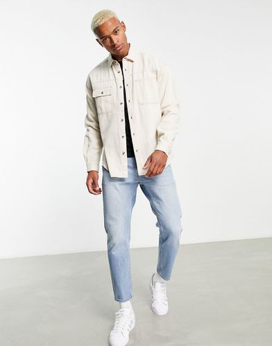 Camicia di jeans oversize écru - ASOS DESIGN - Modalova