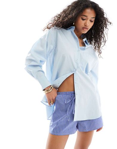 ASOS DESIGN - Camicia oversize blu - ASOS DESIGN - Modalova