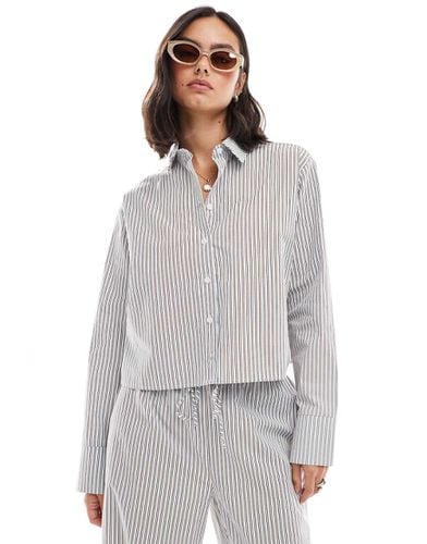 Camicia oversize corta a righe - ASOS DESIGN - Modalova