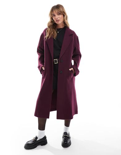 Cappotto elegante bordeaux - ASOS DESIGN - Modalova