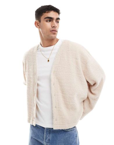 Cardigan in maglia beige - ASOS DESIGN - Modalova