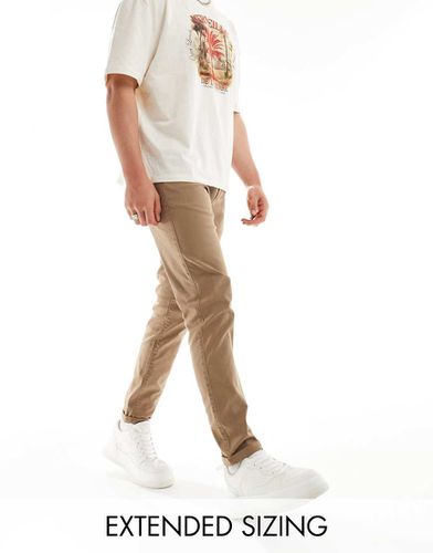 Chino slim beige slavato - ASOS DESIGN - Modalova