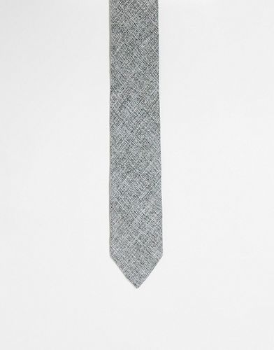 Cravatta testurizzata antracite - ASOS DESIGN - Modalova