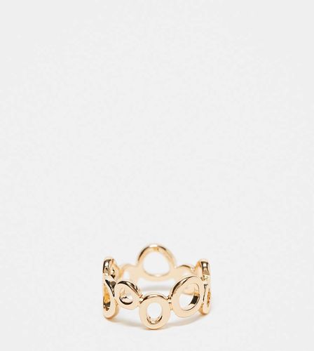 ASOS DESIGN Curve - Anello dorato con design a cerchi - ASOS Curve - Modalova