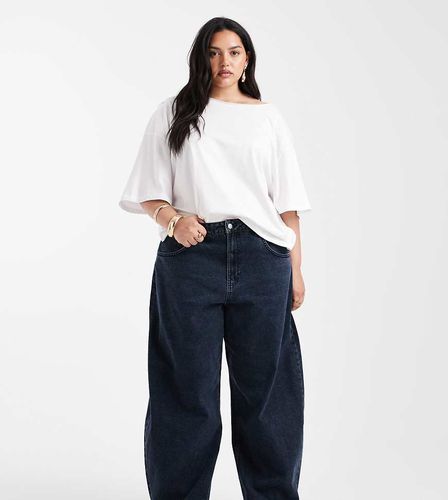 ASOS DESIGN Curve - Jean bouffant à taille haute - Bleu noir - Asos Curve - Modalova