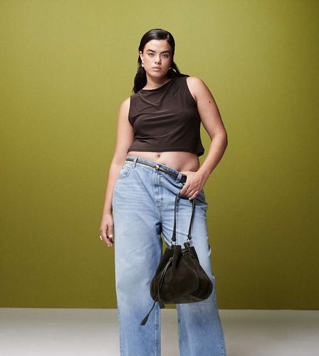 ASOS DESIGN Curve - Jean dad large - moyen - Asos Curve - Modalova