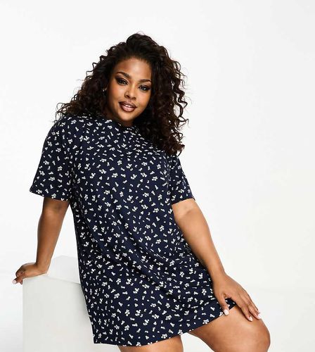 ASOS DESIGN Curve - Mix & Match - T-shirt da notte a fiorellini - ASOS Curve - Modalova