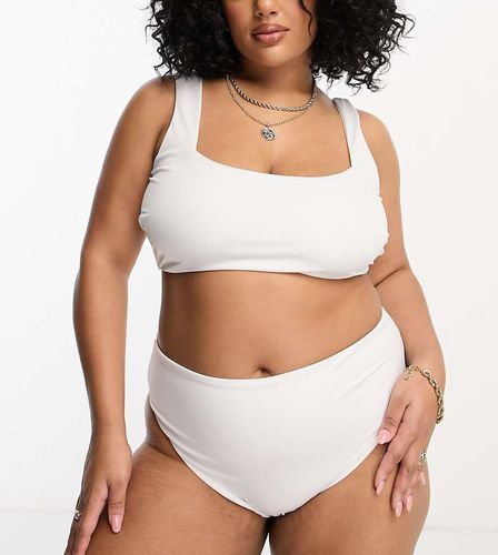 Curve - Mix and Match - Crop top bikini con scollo squadrato - ASOS DESIGN - Modalova