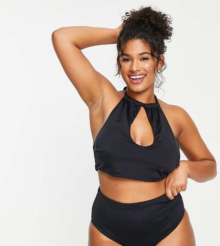 ASOS DESIGN Curve - Mix and Match - Haut de bikini à attache derrière la nuque et fente goutte d'eau - Asos Curve - Modalova