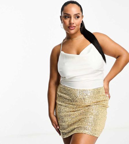 ASOS DESIGN Curve - Minigonna con paillettes - ASOS Curve - Modalova