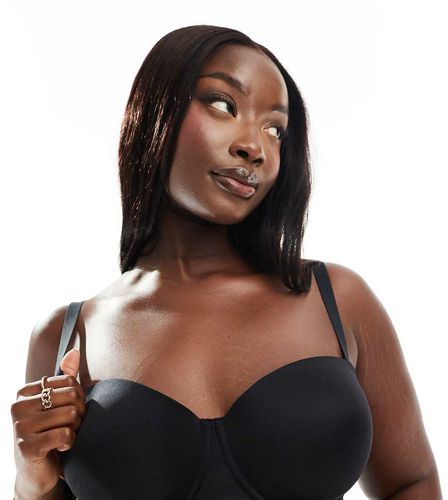 ASOS DESIGN Curve - Reggiseno multiposizione in microfibra sagomato senza spalline - ASOS Curve - Modalova