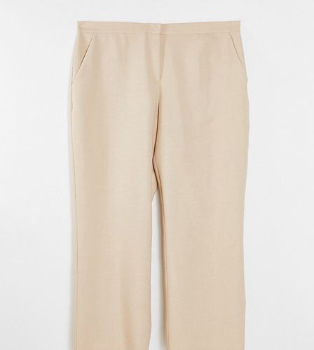 Curve - Ultimate - Pantaloni dritti color visone - ASOS DESIGN - Modalova