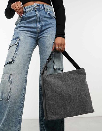 Borsa shopping grande extra ampia in feltro - ASOS DESIGN - Modalova