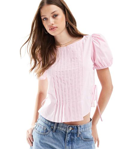 Blusa con maniche a sbuffo e pinces - ASOS DESIGN - Modalova