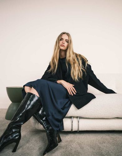 Blazer habillé en laine mélangée à fines rayures - Asos Design - Modalova