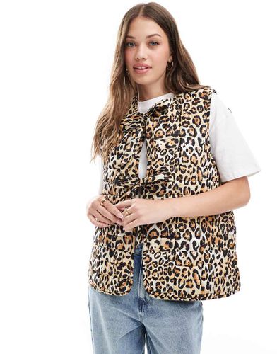 Gilet trapuntato animalier con fiocchi - ASOS DESIGN - Modalova