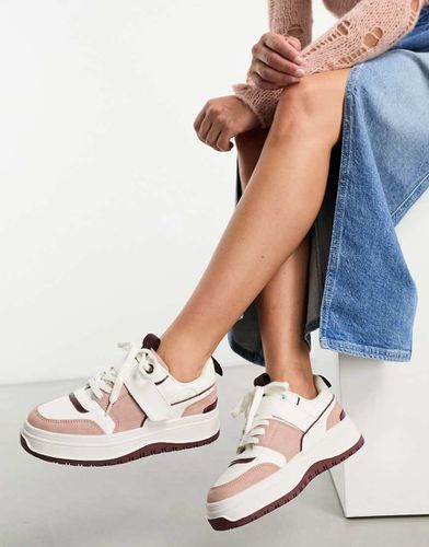 Duplex - Sneakers bordeaux con cinturino a strappo - ASOS DESIGN - Modalova