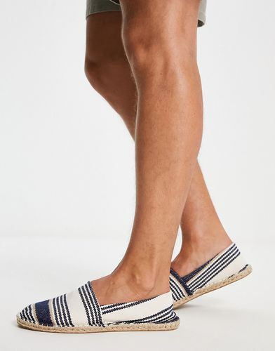 Espadrilles a righe blu navy e colore neutro - ASOS DESIGN - Modalova