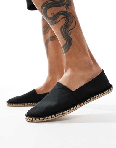 Espadrilles in tela nere - ASOS DESIGN - Modalova