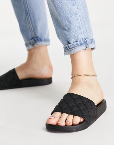 Flare - Sliders nere trapuntate - ASOS DESIGN - Modalova