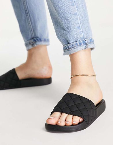 Flare - Sliders nere trapuntate - ASOS DESIGN - Modalova