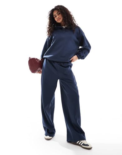 Joggers oversize a cilindro blu navy in coordinato - ASOS DESIGN - Modalova