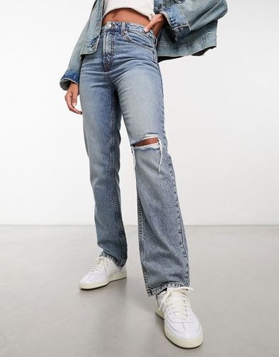 Jeans dritti anni '90 con strappo sulle ginocchia - ASOS DESIGN - Modalova