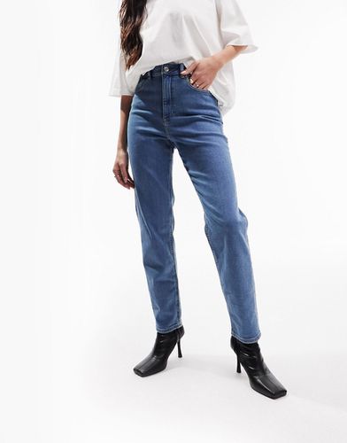 Jeans mom slim lavaggio medio - ASOS DESIGN - Modalova