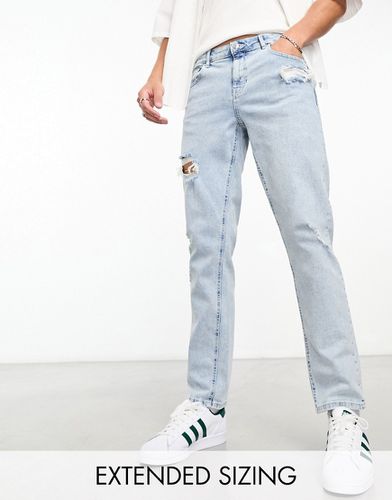 Jeans slim elasticizzati lavaggio chiaro con strappi - ASOS DESIGN - Modalova