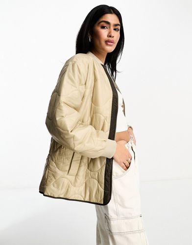 Onion - Giacca bomber trapuntata cammello - ASOS DESIGN - Modalova