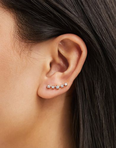 Orecchini ear climber dorati con design celestiale - ASOS DESIGN - Modalova