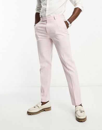 Oxford - Pantaloni da abito taglio slim color bacca - ASOS DESIGN - Modalova