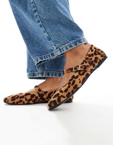 Lottie - Ballerine Mary Jane leopardate - ASOS DESIGN - Modalova