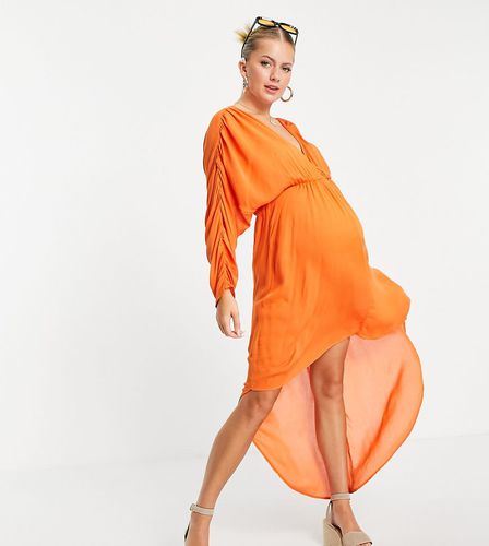 Maternity - Pareo da mare con scollo profondo - ASOS DESIGN - Modalova