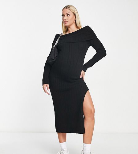 ASOS DESIGN Maternity - Vestito lungo in maglia con spalle scoperte - ASOS Maternity - Modalova