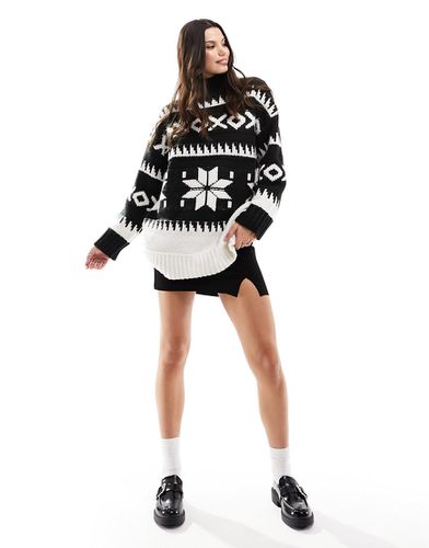 Maglione accollato con motivo Fair Isle - ASOS DESIGN - Modalova