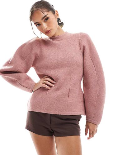 Maglione girocollo strutturato - ASOS DESIGN - Modalova