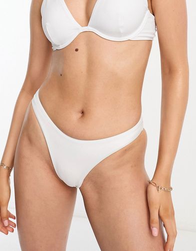 Mix and Match - Slip bikini brasiliano sgambato con arricciatura sul retro - ASOS DESIGN - Modalova