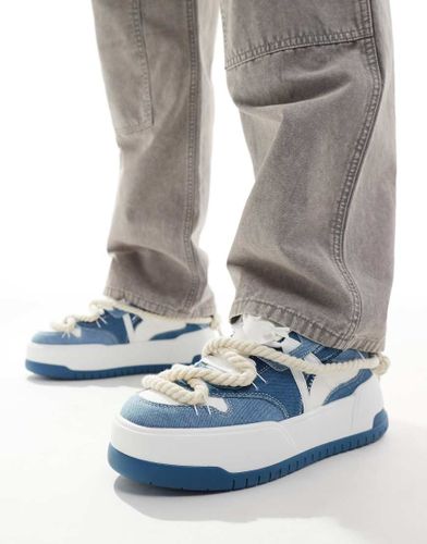 Sneakers denim con suola spessa - ASOS DESIGN - Modalova