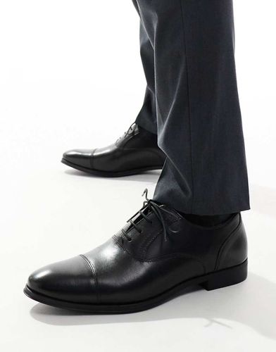 Scarpe Oxford a punta in pelle nera - ASOS DESIGN - Modalova