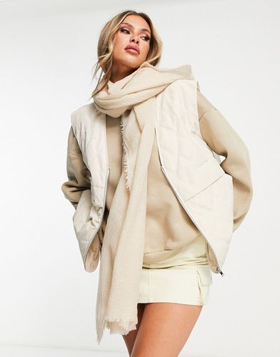 Sciarpa leggera color cammello in misto lana - ASOS DESIGN - Modalova