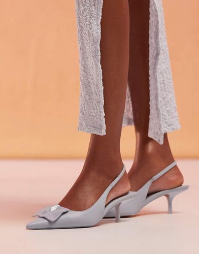 Sizzle - Scarpe con tacchetti a spillo con cinturino posteriore e finiture - ASOS DESIGN - Modalova