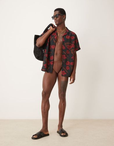 ASOS DESIGN - Slip de bain - Marron - Asos Design - Modalova